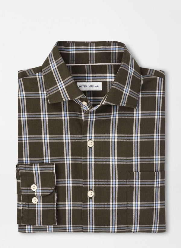 Vernon Flannelite Cotton-Stretch Sport Shirt