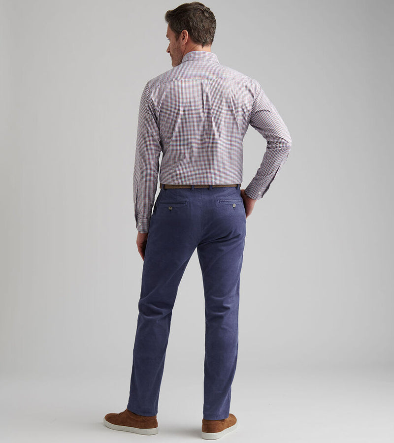 Superior Soft Corduroy Flat Front Trouser