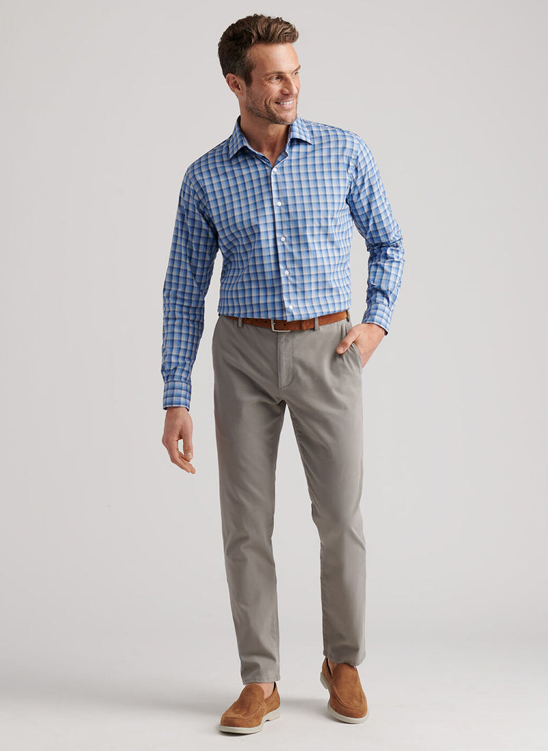 Signature Sateen Flat Front Trouser