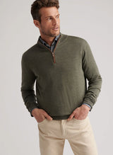 Autumn Crest Suede Trim Quarter-Zip - Oak Hall
