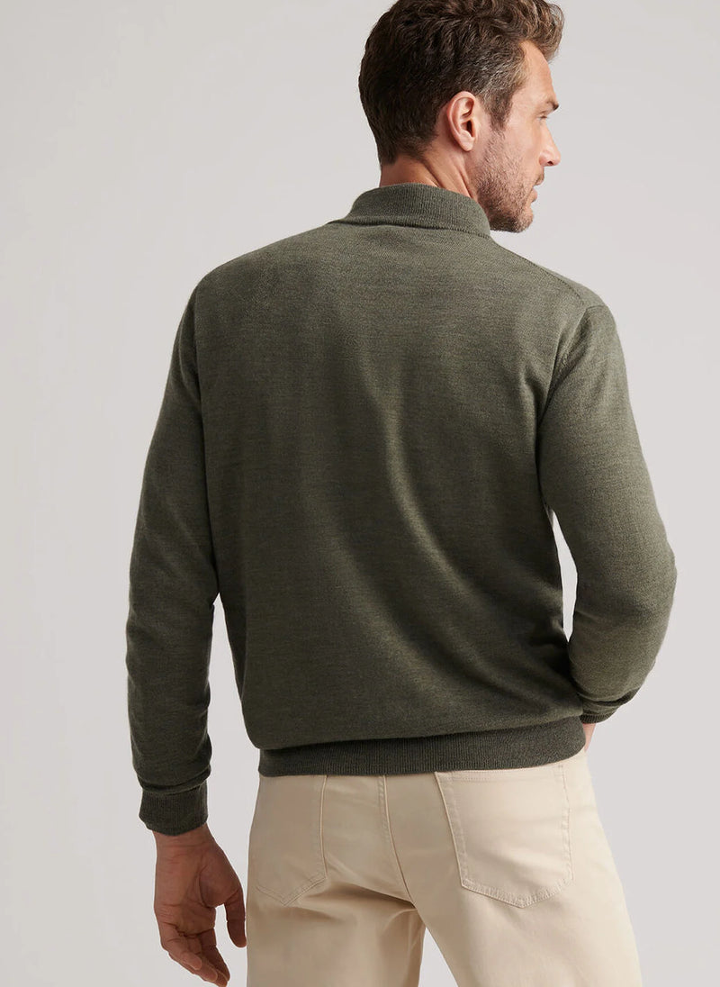 Autumn Crest Suede Trim Quarter-Zip - Oak Hall