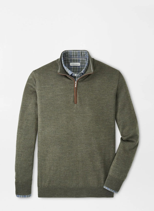 Autumn Crest Suede Trim Quarter-Zip - Oak Hall