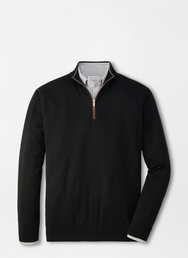Autumn Crest Suede Trim Quarter-Zip - Oak Hall