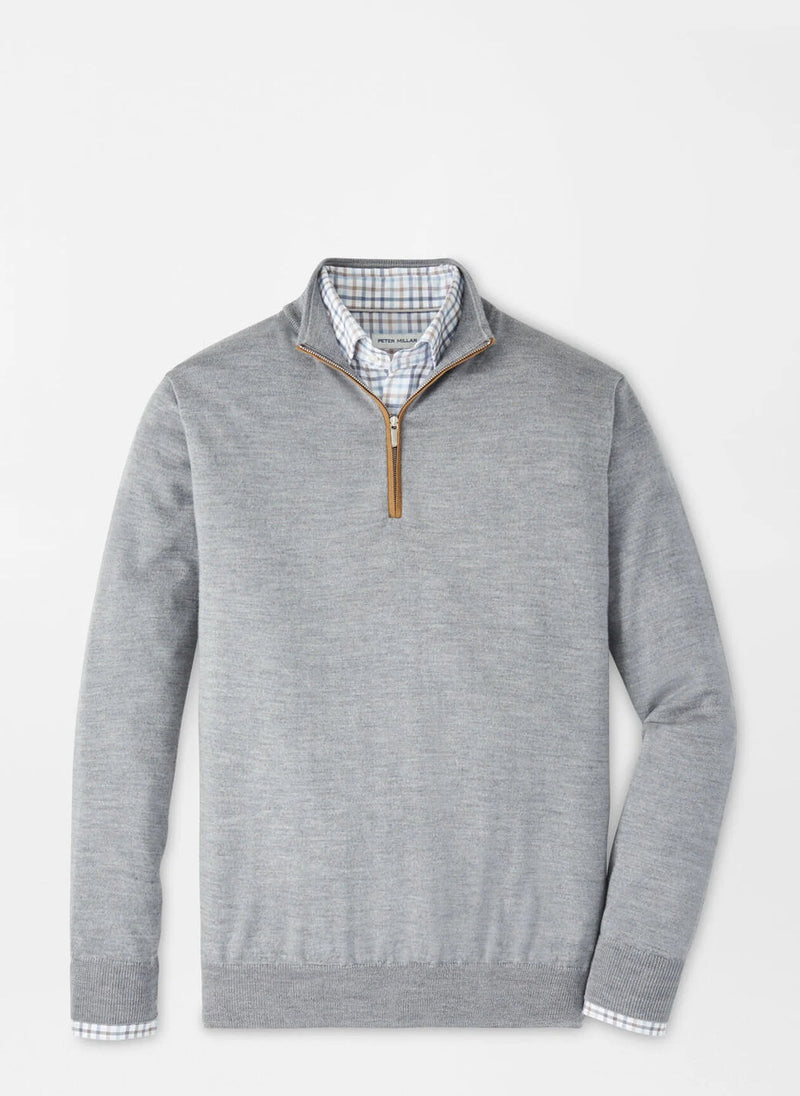 Autumn Crest Suede Trim Quarter-Zip - Oak Hall