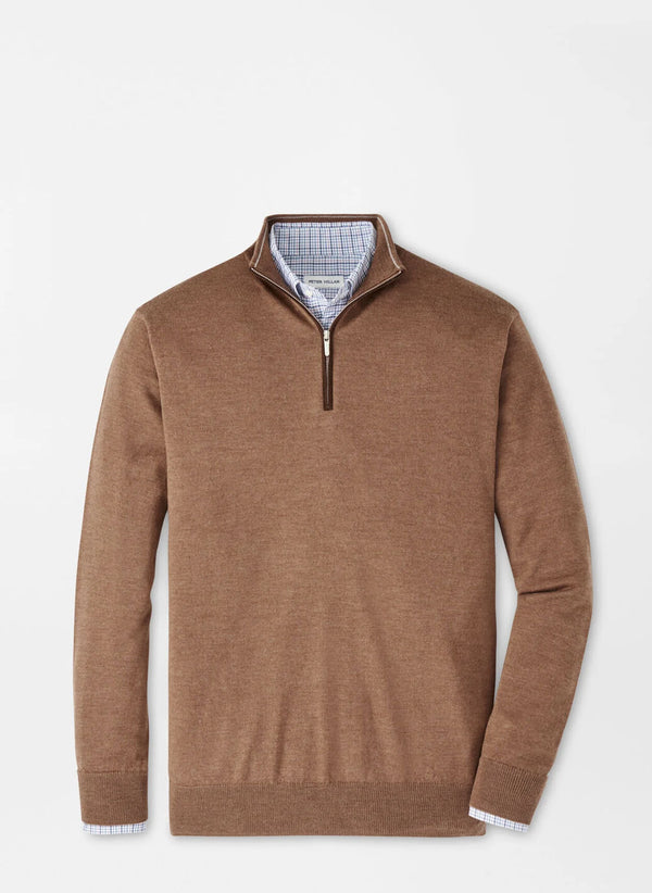 Autumn Crest Suede Trim Quarter-Zip - Oak Hall