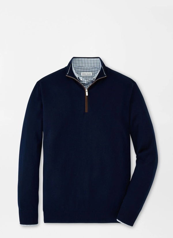Autumn Crest Suede Trim Quarter-Zip - Oak Hall