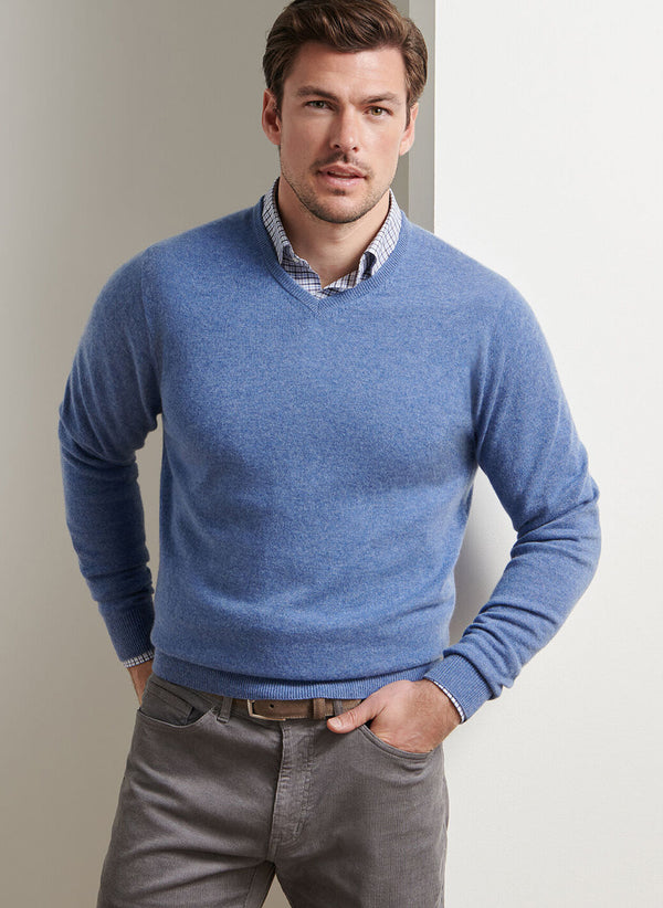 Crown Heritage Cashmere V Neck Sweater