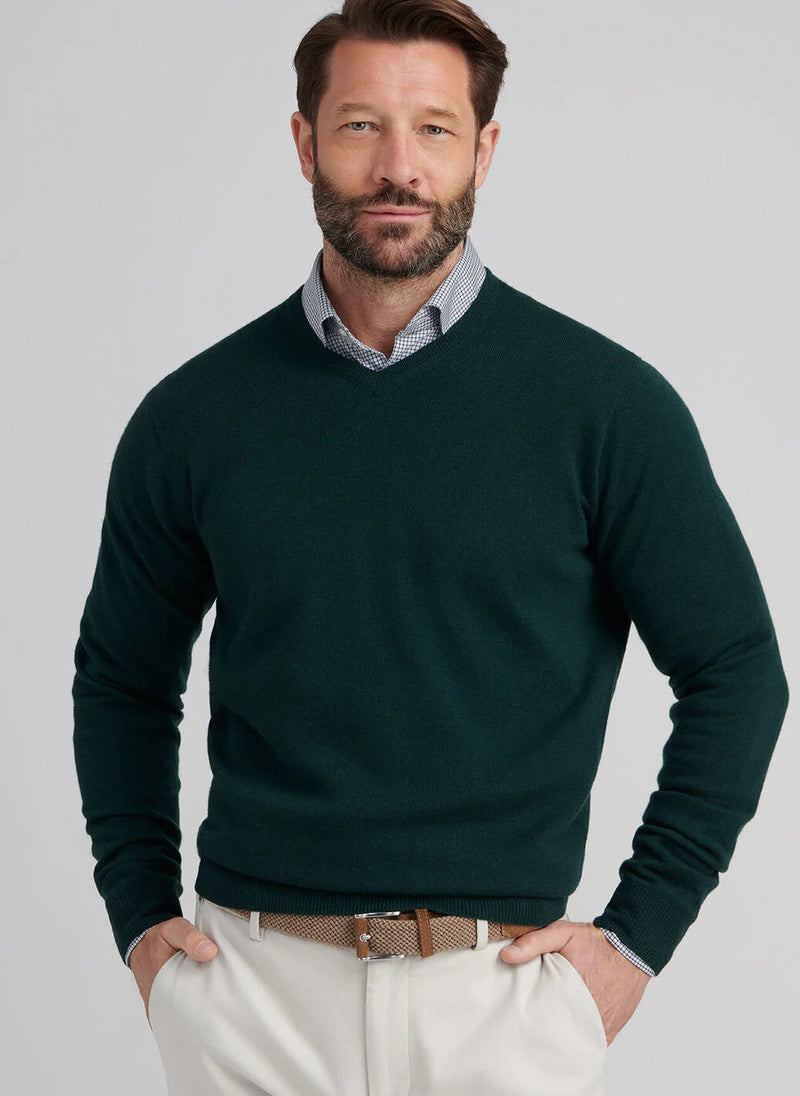 Crown Heritage Cashmere V Neck Sweater