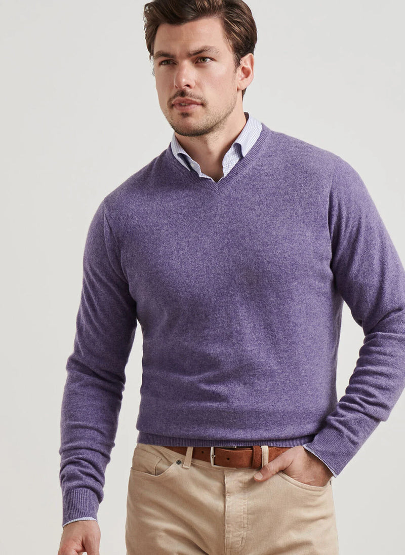 Crown Heritage Cashmere V Neck Sweater