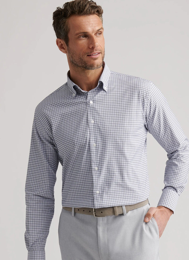 Cashiers Performance Twill Sport Shirt - Oak Hall