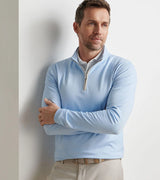 Albatross Cotton-Blend Pique Quarter-Zip