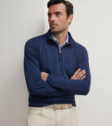 Albatross Cotton-Blend Pique Quarter-Zip