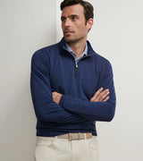 Albatross Cotton-Blend Pique Quarter-Zip