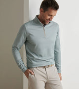 Albatross Cotton-Blend Pique Quarter-Zip
