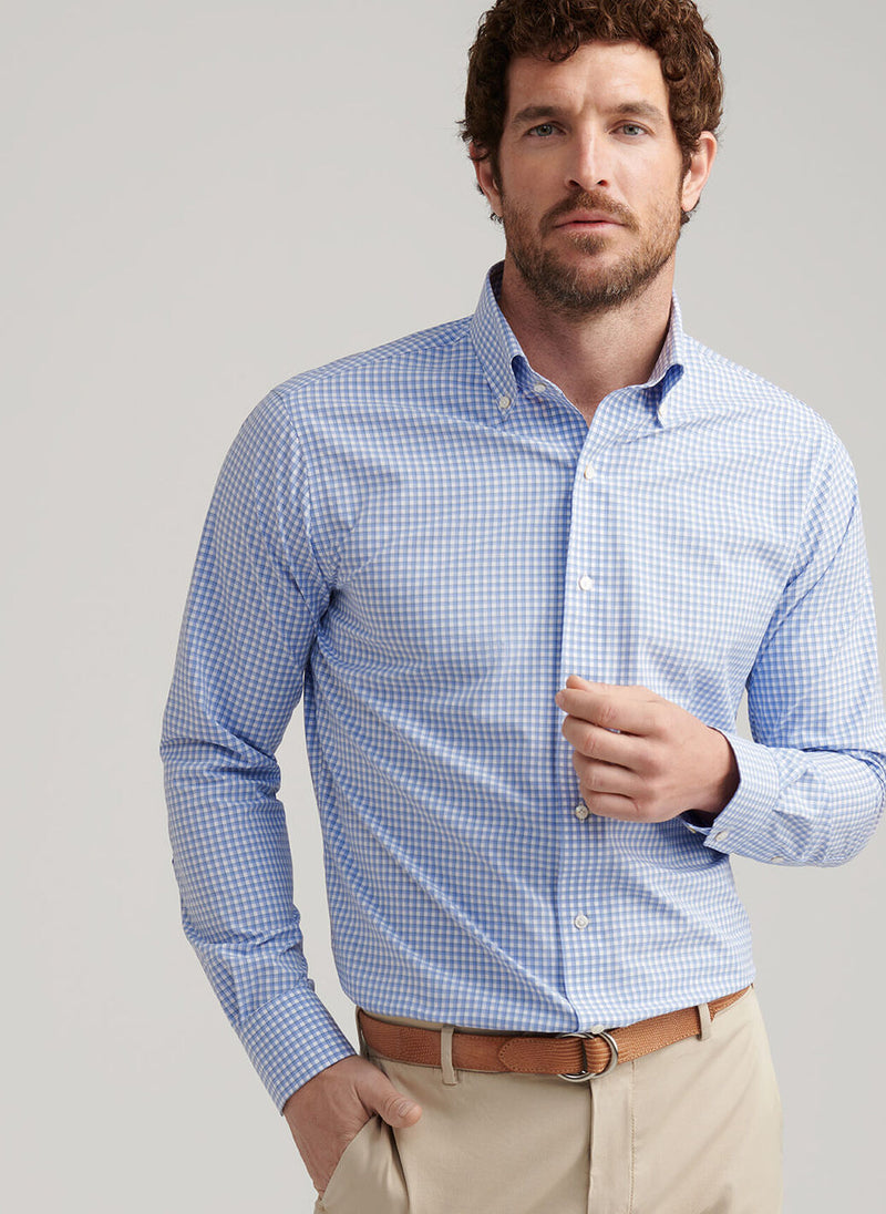 Mitchell Performance Poplin Sport Shirt - Oak Hall