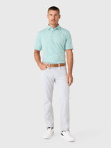 Hales Performance Jersey Polo - Sean Self Collar - Fresh Mint