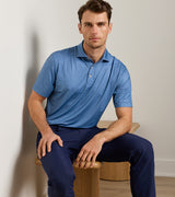 Hague Performance Jersey Polo - Sean Self Collar - Bali Blue