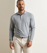 Lyons Performance Jersey Long-Sleeve Polo - Edwin