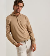 Lyons Stripe Performance Jersey Long-Sleeve Polo -