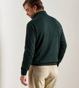 Autumn Crest Suede Trim Quarter-Zip - Pine Brook