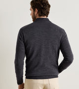 Blair Birdseye Quarter-Zip Sweater - Charcoal