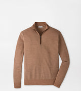 Blair Birdseye Quarter-Zip Sweater - Dark Amber