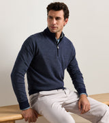 Blair Birdseye Quarter-Zip Sweater - Navy