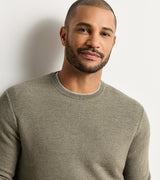 Autumn Crest Honeycomb Crewneck Sweater - Fatigue