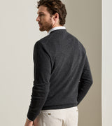Crown Heritage Cashmere V-Neck Sweater - Iridium