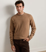 Crown Heritage Cashmere Crewneck Sweater - Camel