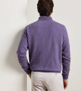 Crown Anniversary Cashmere Quarter-Zip Sweater - Purple Fig