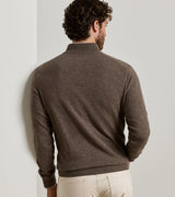 Crown Anniversary Cashmere Quarter-Zip Sweater - Sawgrass