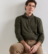 Albatross Cotton-Blend Pique Quarter-Zip