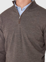 Excursionist Flex Quarter-Zip Sweater - Ash Brown