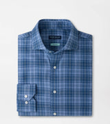 Gressan Italian Flannel Sport Shirt - Windy Blue