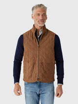 Peter Millar Essex Suede Vest - Sawgrass
