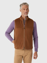 Peter Millar Crown Flex Merino Vest - Dark Amber