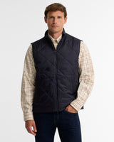 Barbour Finn Quilted Gilet in Navy, front