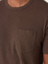 Faherty Sunwashed Pocket Tee - Coast Brown