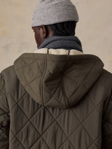 Quilted Hooded Jacket - Dusk Forest
