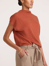 Morten Funnel Neck Cashmere Top