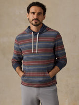 Faherty Byron Bay Hoodie - Nighttime Cherry Stripe