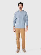 Faherty Movement Popover Hoodie - Sea Sky Feeder