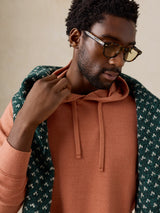 Faherty Legend Sweater Hoodie - Mountain Orange Feeder