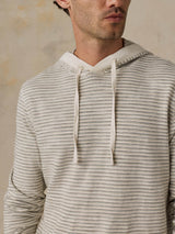 Faherty Sunwashed Slub Hoodie - Cedar Falls Stripe