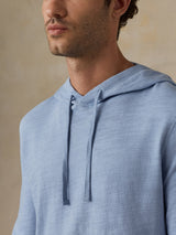 Faherty Sunwashed Slub Hoodie - Blue Isle