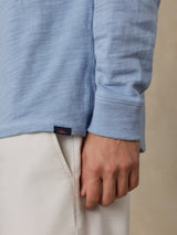 Faherty Sunwashed Slub Hoodie - Blue Isle