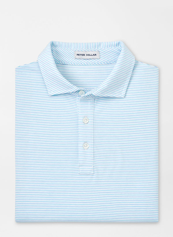 Crown Comfort Cotton Short Sleeve Polo Range Stripe - Oak Hall
