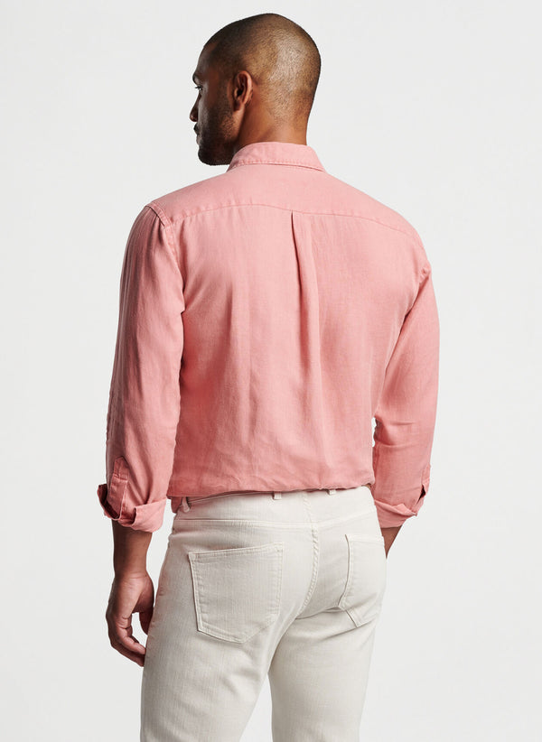Coastal Garment Dyed Linen Sport Shirt - Oak Hall