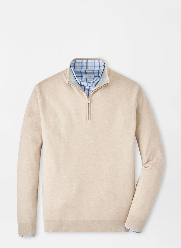 Coolspun Cotton Quarter-Zip Sweater